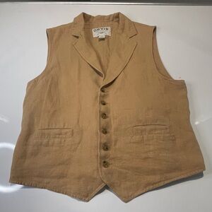 Orvis Tan Linen Vest
